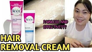 HOW TO USE VEET HAIR REMOVAL CREAM PAINLESS AND EFFECTIVE Kushi Azumi [upl. by Erasaec964]