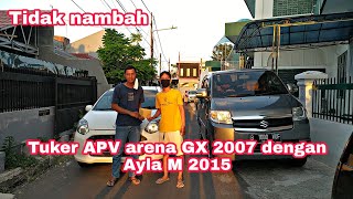 Rela menukar APV arena 2007 demi Ayla M 2015 [upl. by Palestine]