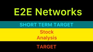 E2E NETWORKS LTD STOCK TARGET ♒️ E2E NETWORKS SHARE NEWS  E2E NETWORKS TARGET ANALYSIS 260924 [upl. by Ahsitauq]