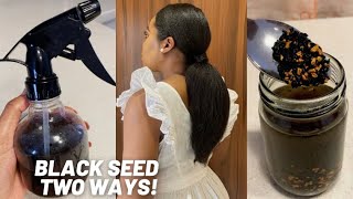 Two Ways To Grow Your HAIR Thick amp LONG with Black Seeds [upl. by Noiramaj352]