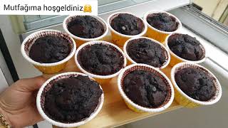 BROWNİ MİNİ ISLAK KEK👌MUFFİN KABINDA BOL SOSLU KEKLER👈ÇOCUKLAR BU KEKLERE BAYILACAK [upl. by Virginie]