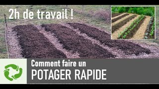 POTAGER RAPIDE ET PRET A SEMER sans travail du sol [upl. by Roley]