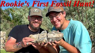 Ammonites Baculites amp a Surprise Monster Agate Taking Rookie Rockhounding on his 1st Fossil Hunt [upl. by Analad]