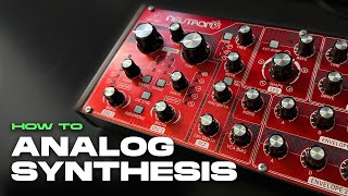 How to use any analog synthesizer [upl. by Anatolio]