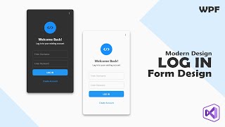 How to Create a Modern Login Window in WPF using C  C Tutorial [upl. by Anirbac]