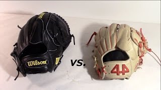 Wilson A2000 vs 44 Pro Gloves Signature Series [upl. by Aidaas139]