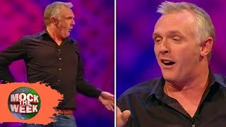 Greg Davies Camp Teacher Walk  Mock The Week [upl. by Ecnahs]