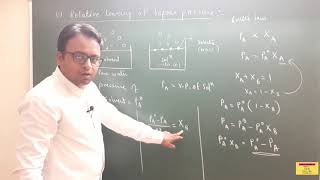 Colligative properties  Relative lowering of vapour pressure [upl. by Leoine390]