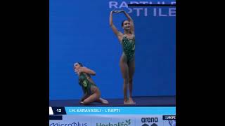 IMKARAVASILI  IRAPTI GRE  Onland Performance  Artistic Swimming 2024 shorts sports [upl. by Danyluk]