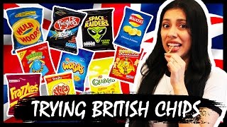 AMERICAN TRIES BRITISH SNACKS CHIPSCRISPS [upl. by Thaxter]