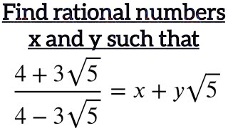 Find rational numbers x and y maths viral subscribe viralvideo mathintelligent7272 [upl. by Flyn714]