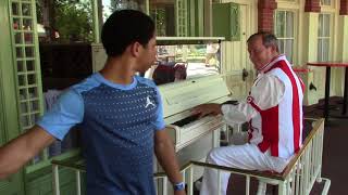 Caseys Corner Pianist Magic Kingdom at Walt Disney World [upl. by Axe]