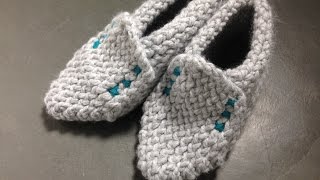 Cómo tejer unas zapatillas  pantuflas de invierno con telar Tutorial DIY [upl. by Tracie]