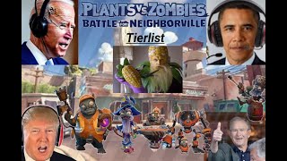 Presidents Rank PvZ Battle For Neighborville Characters [upl. by Nauq]