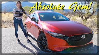 Better Than The Mazdaspeed3  2021 Mazda3 Turbo AWD Review [upl. by Dusza]