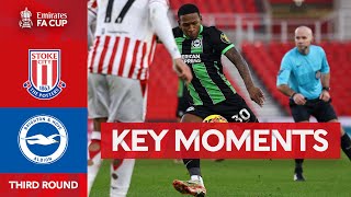 Stoke City v Brighton and Hove Albion  Key Moments  Third Round  Emirates FA Cup 202324 [upl. by Salomon]