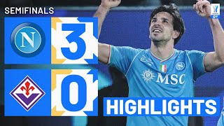 NAPOLIFIORENTINA 30  HIGHLIGHTS  Napoli are through to the final  EA SPORTS FC Supercup 202324 [upl. by Lias]