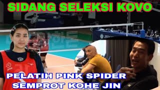 Yola Yuliana ikuti seleksi KOVO Di voli koreaPelatih Pink spider Semprot Kohejin [upl. by Tildi361]