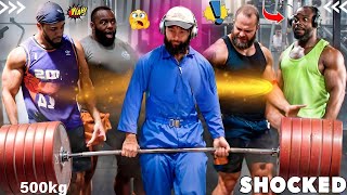 Elite Powerlifter Pranks Worlds Strongest Man with FAKE Weights 😲  ANATOLY GYM PRANK 2 [upl. by Aneliram249]