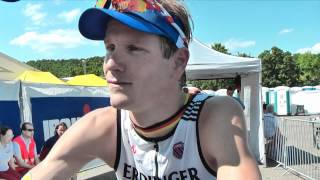 Ironman Regensburg 2012 Interview Michael Raelert  2 Platz [upl. by Khai449]