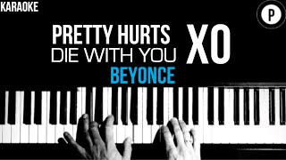 Best SONG of BEYONCE for KARAOKE versions in PIANO Lower KEY [upl. by Diella802]