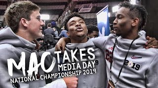 Alabama WR Mac Hereford interviews his teammates at Media Day ahead of the CFP National Championship [upl. by Lahey]