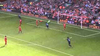 Liverpool vs Arsenal 2012  Podolski and Cazorla goal [upl. by Alla630]