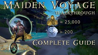 Sea of Thieves  Maiden Voyage Journal Locations  Massive Loot Score 25000 Gold  200 Doubloons [upl. by Sinnelg]