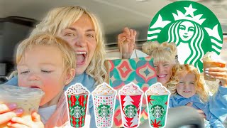 Holiday Starbucks Mukbang GINGERBREAD IS BACK OMG [upl. by Garmaise946]