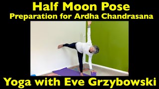 Half Moon Pose Preparation for Ardha Chandrasana [upl. by Wemolohtrab]