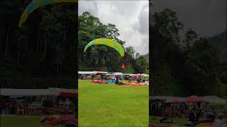 paragliding landing sports pame Bazar subscribe mountains pokharanepal fypシ゚ [upl. by Appilihp]