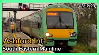 Trains at Ashford International SEML 031223 Kent [upl. by Longerich]