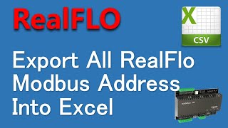 SCADAPack  Export Modbus Addresses Used By RealFlo In SCADAPack [upl. by Anahsak]