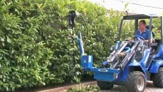 Hedge cutter attachment for mini loaders MultiOne [upl. by Vaughn]