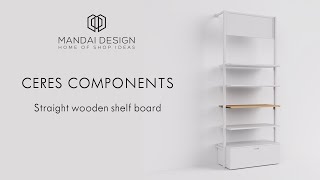 Ceres Shelving Components Straight Wooden Shelf [upl. by Adham]