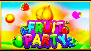 Fruit Party High Stakes Spins amp Buys [upl. by Adiesirb]