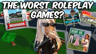 PLAYING EVERY ROLEPLAY GAME in ROBLOX so you dont have to [upl. by Marilin]