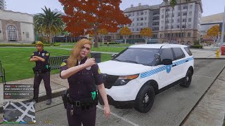 Gta 5 Lspdfr City Of Miami Female Cop Patrol  Miami Vice Mods gta gta5 lspdfr [upl. by Callista]