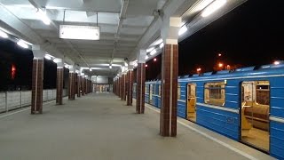 SAMARA METRO  САМАРСКОЕ МЕТРО НОЧНАЯ ПОЕЗДКА [upl. by Cirdek]