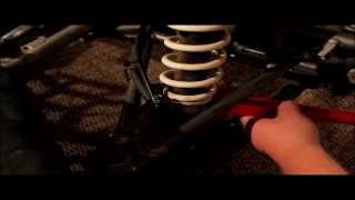 How to Adjust Kawasaki KFX 700 Front Shocks [upl. by Rainwater]