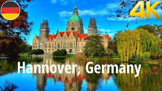 Walking tour in Hanover Germany 4K 60fps [upl. by Neila]