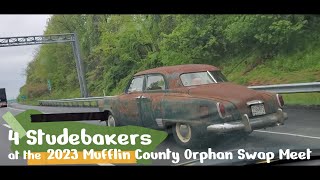 4 Studebakers at the 2023 Mufflin County Orphan Swap Meet studebaker [upl. by Mathur875]