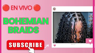 COMO HACER TRENZAS AFRICANAS BOHEMIAN 😍😘✨😱 [upl. by Brause]