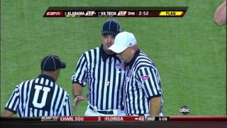 2009 ChickFilA College Football Kickoff 5 Alabama vs 7 Virginia Tech [upl. by Ettevey]