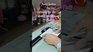 scrapbooking Tuto boite facile pour le calendrier de lavent [upl. by Maryann]