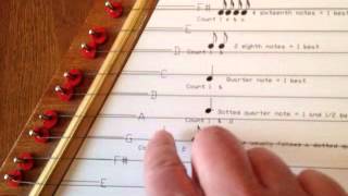 Video of a Zither Cymbala Lap Harp Plucked Psaltery Tuned to G Major  Tuning Guide [upl. by Rakia46]