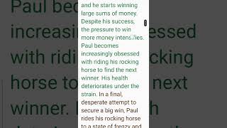 The Rocking Horse Winner Class 11 Summary Part 2 [upl. by Pizor764]