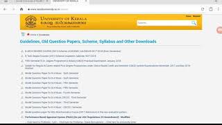 How to download Kerala university previous question papers [upl. by Baugh700]