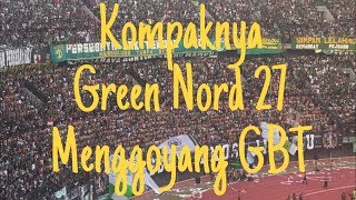 AKSI BONEK DI TRIBUN GREEN NORD  PERSEBAYA vs MADURA UNITED [upl. by Inattirb]