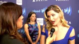 Actress Trace Lysette interview GLAAD Awards NYC [upl. by Ahsinot]